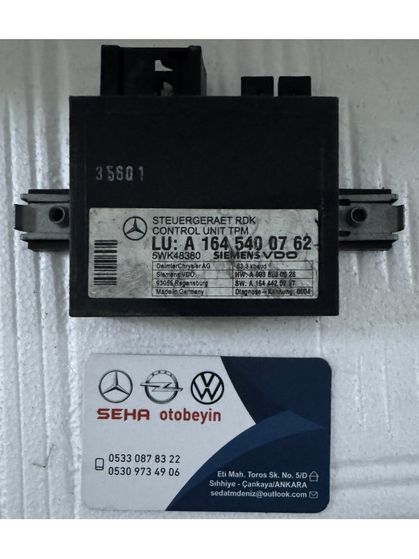 Mercedes A1645400762 TPM RDK Kontrol Ünitesi