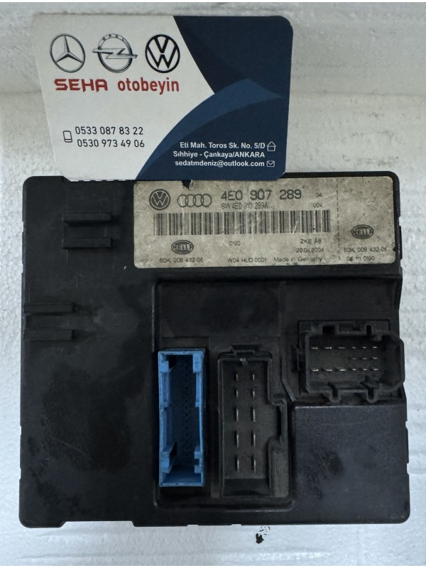 Audi A8 D3 4E0907289 Konfor Kontrol Modülü Hella