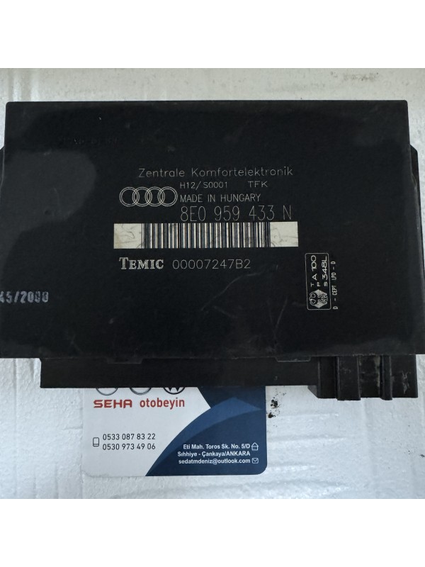 Audi A4 8E0959433N Konfor Beyni Orijinal