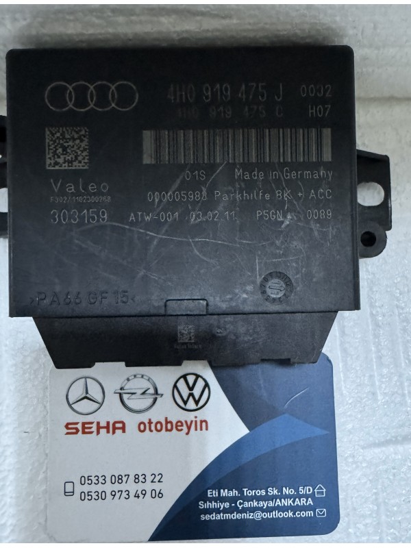 Audi 4H0919475J Park Sensör ACC Beyni Valeo