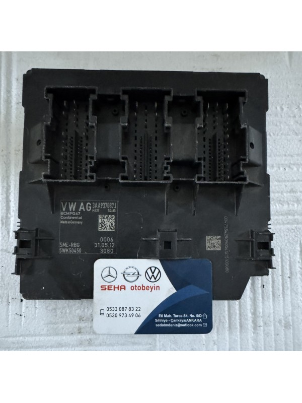 Volkswagen Passat B7 BCM Modülü 3AA937087D | PQ47 Gövde Beyni