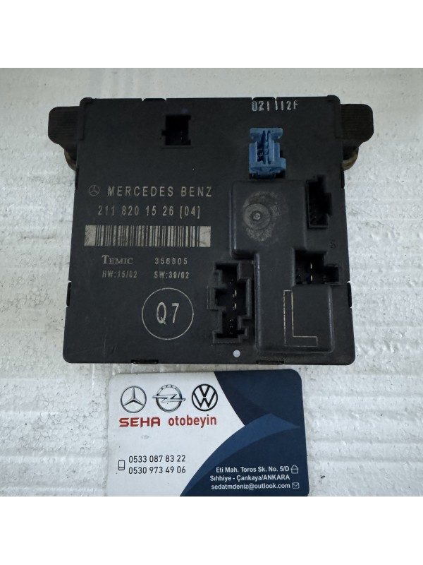 Mercedes W211 Sol Kapı Kontrol Modülü 2118201526 (TEMIC)