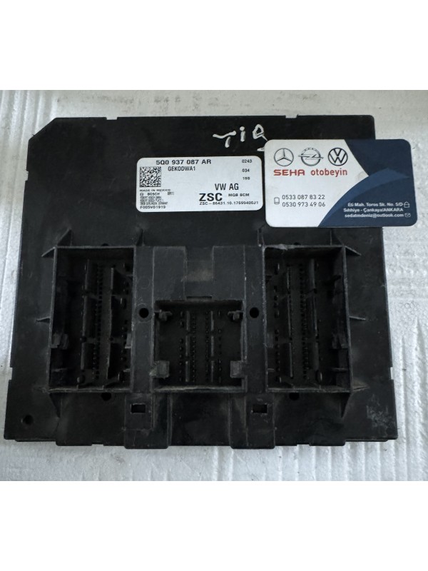 VW BCM Beyni 5Q0 937 087 AR – Golf 7 Gövde Kontrol Modülü