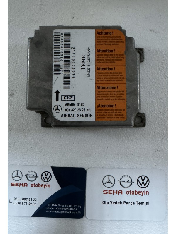 001 820 23 26 Airbag Beyni 