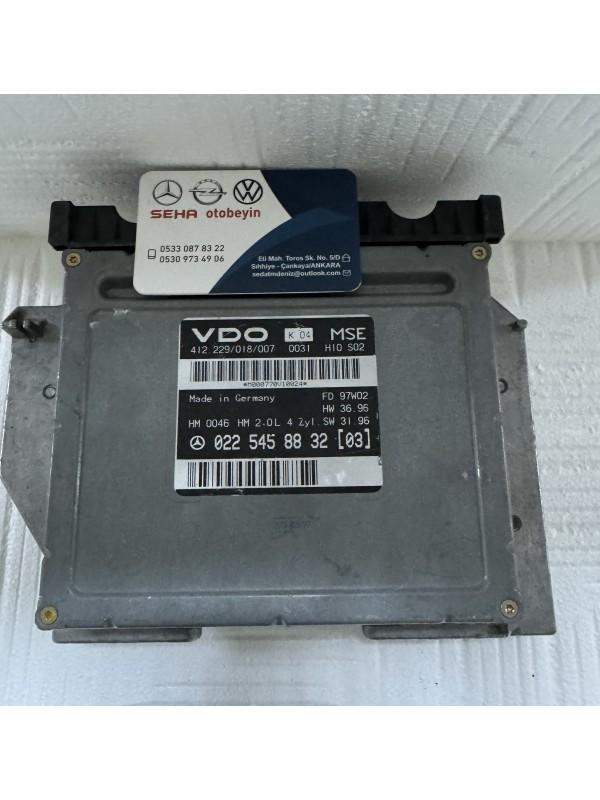 Sağ (R): A 203 820 22 85  Sol (L): A 203 820 65 26 KAPI KONTROL MODÜLÜ