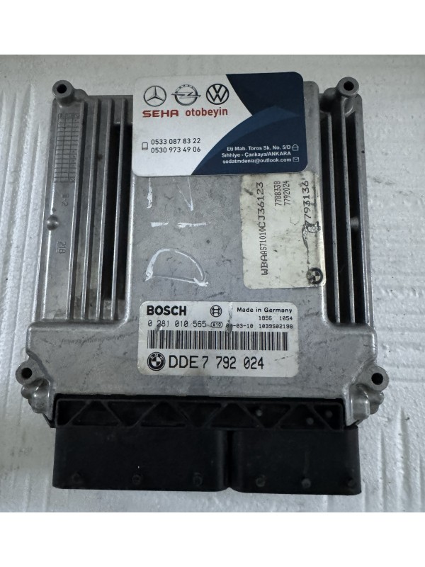 BMW’de dizel motor beyni  Parça No: DDE 7 792 024