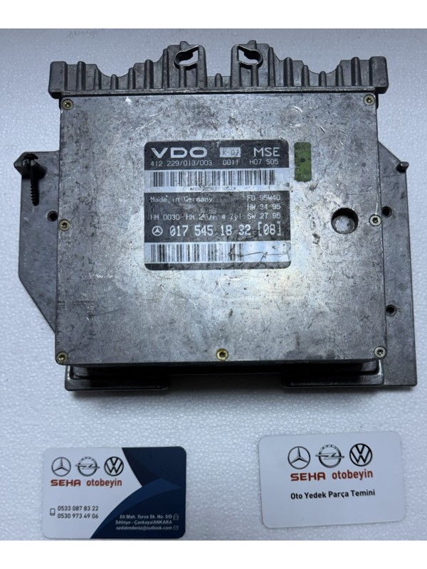 Mercedes-Benz Motor Beyni ECU VDO MSE A0175451832